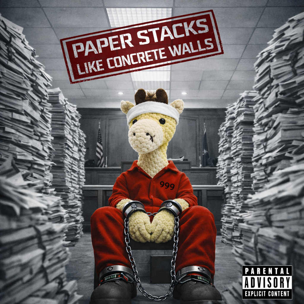 “Paper Stacks Like Concrete Walls” – Giraffe Disguises Mug