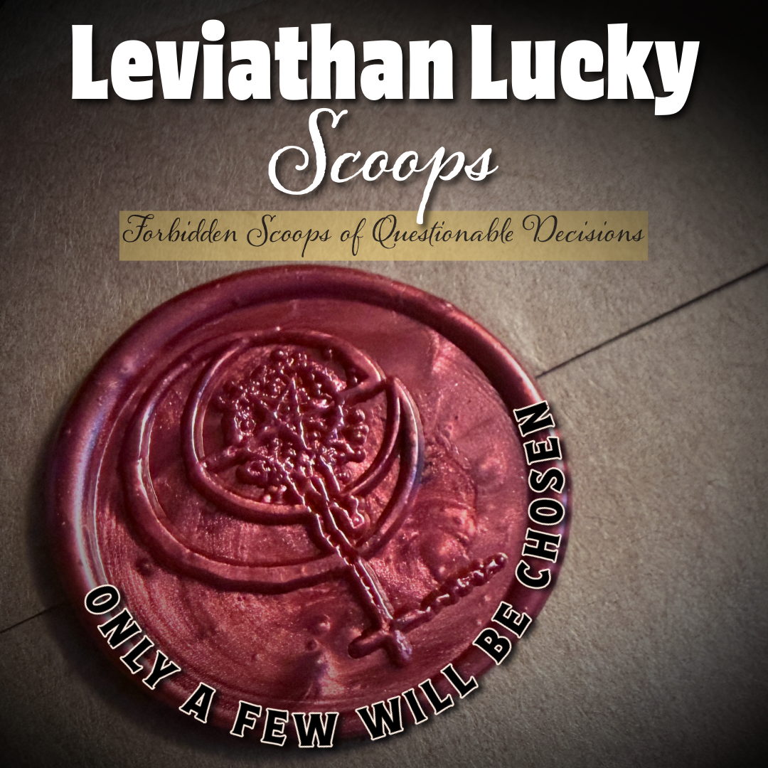 Leviathan Lucky Hex Scoops custom herb blend created live by Cheryl and Emma Leviathan with tarot reading and wax-sealed packaging