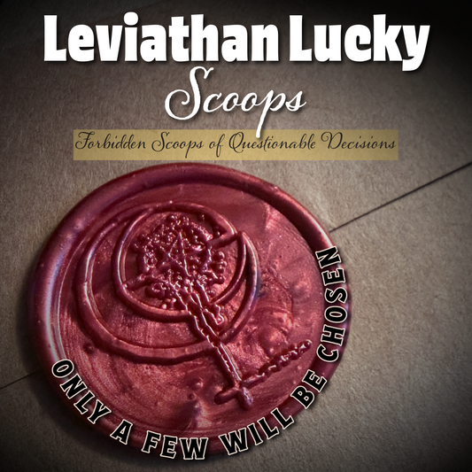 Leviathan Lucky Hex Scoops custom herb blend created live by Cheryl and Emma Leviathan with tarot reading and wax-sealed packaging
