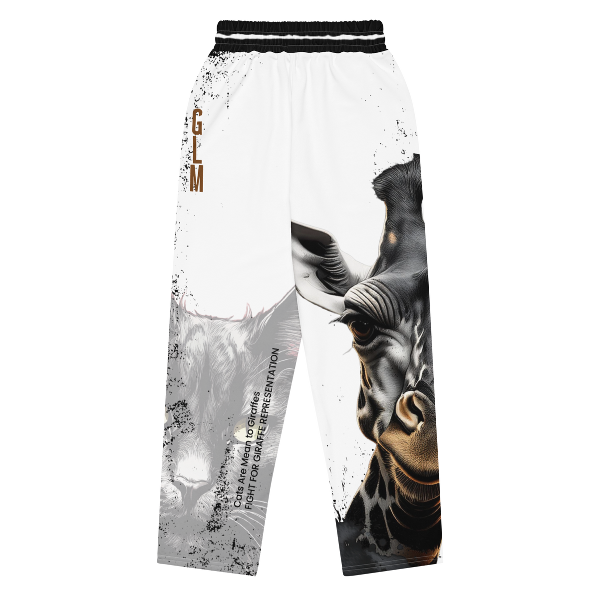 GLM - Giraffe Lives Matter Wide-Leg Joggers: Stand Tall for the Tallest Cause in the Underworld!