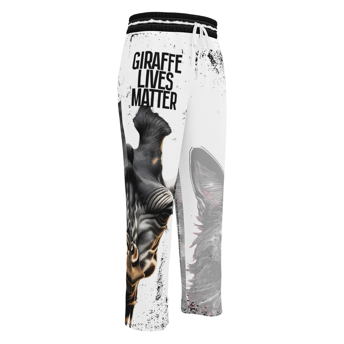 GLM - Giraffe Lives Matter Wide-Leg Joggers: Stand Tall for the Tallest Cause in the Underworld!