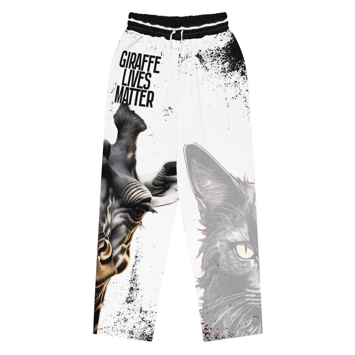 GLM - Giraffe Lives Matter Wide-Leg Joggers: Stand Tall for the Tallest Cause in the Underworld!