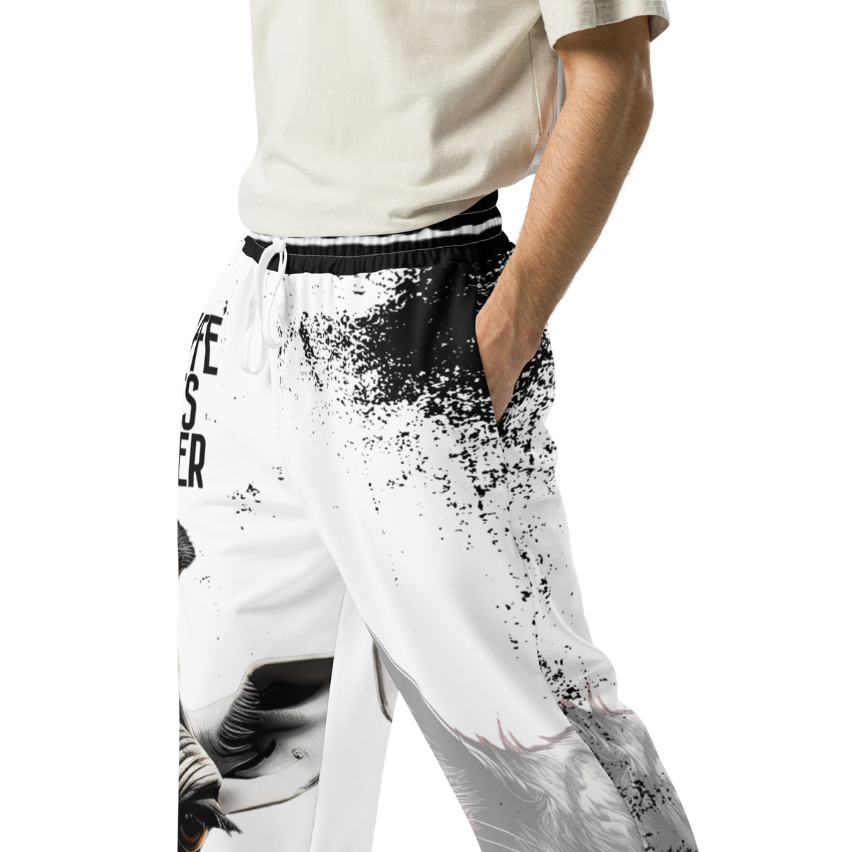 GLM - Giraffe Lives Matter Wide-Leg Joggers: Stand Tall for the Tallest Cause in the Underworld!