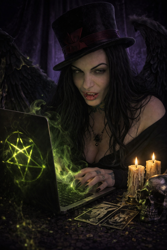 45-Minute Private Demon Tarot Reading with Emma Leviathan – Google Meet | Pay With Your Soul