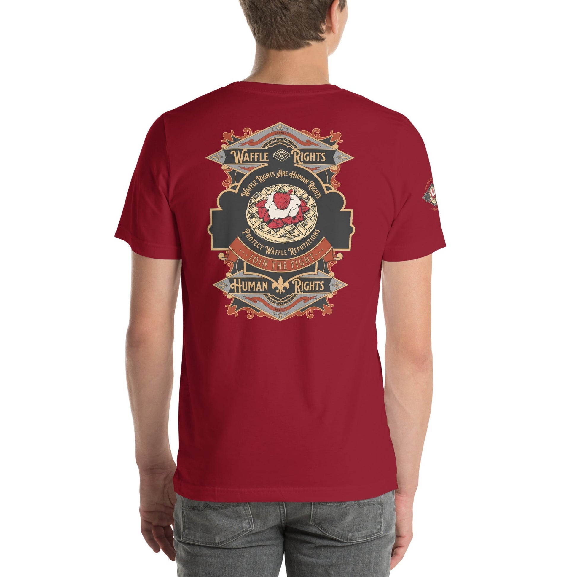 Join the fight for waffle rights with this Waffle Rights Ambassador T-Shirt