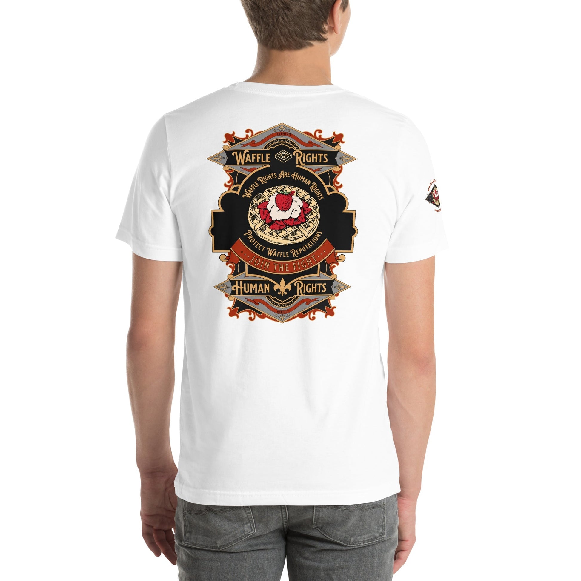 Join the fight for waffle rights with this Waffle Rights Ambassador T-Shirt