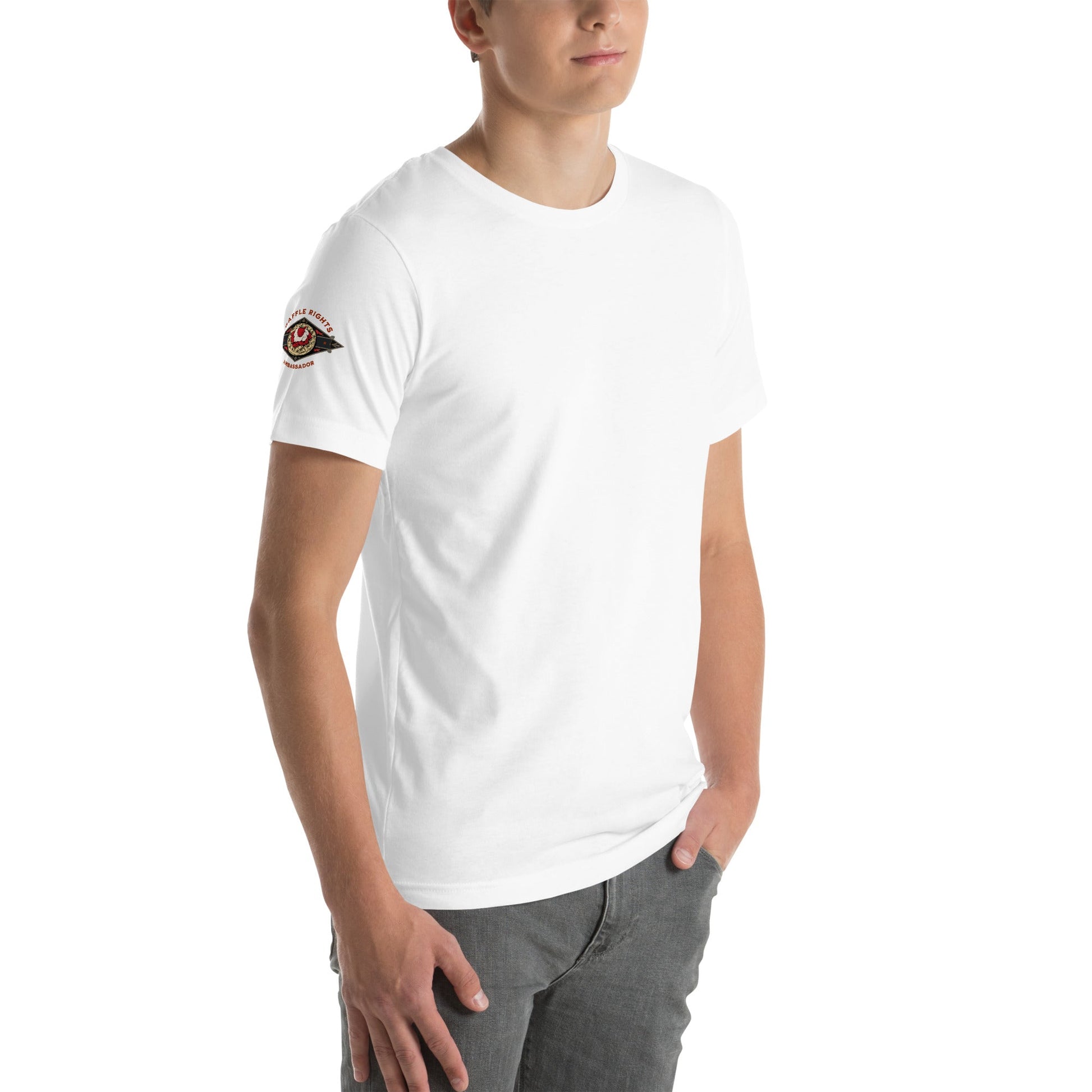 Join the fight for waffle rights with this Waffle Rights Ambassador T-Shirt